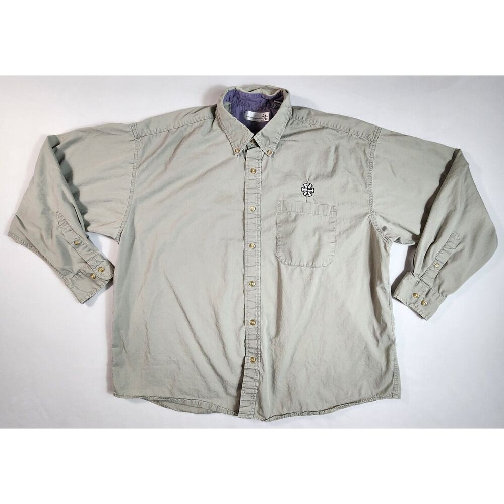 Munsingwear Long Sleeve Button Up Shirt Collared Mens Size XL